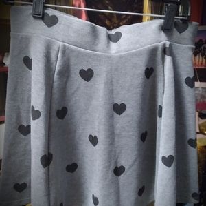 Skirt with hearts